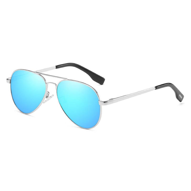 SHOGLA™ 1007 SILVER/BLUE Okulary przeciwsłoneczne Shogla.com